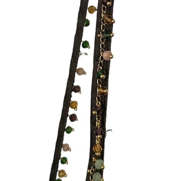 ZARA | NWT Satin Effect Beaded Slip Midi Dress in Khaki/Olive Green, Size Small - Picture 8 of 12